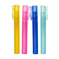 Échantillon de flacons vaporisateurs portables de 10 ml pour alcool, parfum, e-liquide, format stylo, mini, vides, en PET, avec capuchon à clip, pour voyage