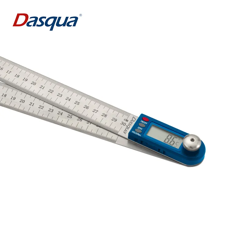 Dasqua उच्च गुणवत्ता 0-200mm 0-360 डिग्री इलेक्ट्रॉनिक इनक्लिनोमीटर कोण खोजक शासक डिजिटल स्तर कोण शासक चांदा