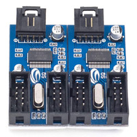 Placa base 9-Pin USB HUB USB 2,0 conector de 9 pines adaptador de puerto Multilier