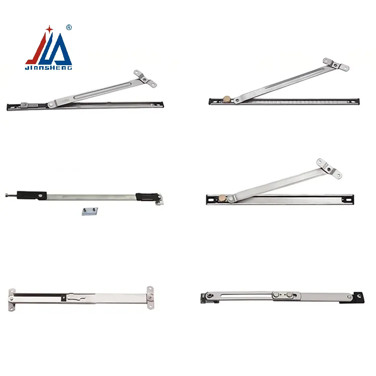 Friction Stay Arm Heavy Duty Window Hinge Stainless Steel Telescopic Groove Hardware European Appearance Casement Fittings Bar