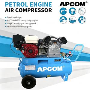 Compresseur d'air à piston à essence, moteur d'origine GX160 GX200 GX390, 8 bars, pompe à air portable robuste pour la construction - Product Image 6