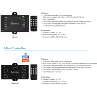 Contrôleur de porte simple Wiegand 26~44, 56, 58 bits, entrée Wi-Fi, contrôleur d'accès intelligent compatible avec l'application Tuya, système de verrouillage de porte