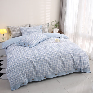 Ensemble de literie en satin de polyester de luxe 4 pièces, 400TC, lavable en machine, doux pour la peau, ensemble de housse de couette, taille Queen King - Product Image 3