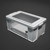 Cage d'élevage portable pour reptiles, terrarium compact à maintien de la chaleur pour lézards, tortues, serpents, insectes et amphibiens