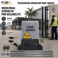 Abrepuertas Automático de Alta Potencia de 1500 kg y 750 W con Dos Transmisores Remotos y Construcción Robusta para Propiedades