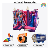 Vente Flash : Château Gonflable Commercial en PVC pour Enfants – Équipement de Location pour Fêtes – Maison de Rebond Gonflable à Vendre