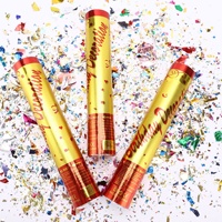 Tubes à confettis rotatifs, lance-confettis portatif pour mariage, vente en gros directe d'usine, canon à confettis