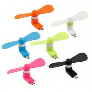 Ventilador USB Creativo al por Mayor, Mini Ventilador V8 Android I5 Tipo-C 2 en 1, 3 en 1, Ventilador Pequeño para Teléfono - Product Image 1