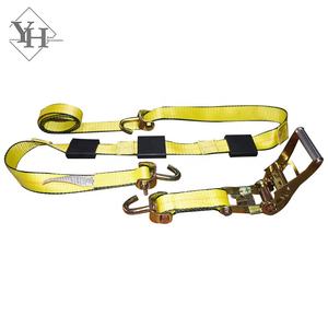 Sangles d'<span class=keywords><strong>arrimage</strong></span> à cliquet en polyester de 2 pouces, 10 pieds, 10 000 LBS, avec crochet pivotant, pour le transport de marchandises en <span class=keywords><strong>voiture</strong></span> - Product Image 2