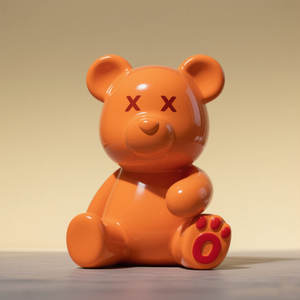 K406 Peinture de voiture élégante Motif ours violent FRP Intérieur Deak Décor artistique Jouet Cartoon Anime Figure 3D Crafts Collect Sculpture - Product Image 1