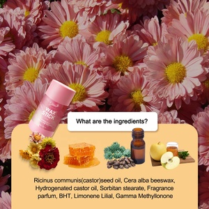 Nouvelle marque privée Vente en gros Perruque forte tenue parfumée Flora Contrôle des bords Frisottis Baume pour cheveux <span class=keywords><strong>rose</strong></span> Bâton de cire - Product Image 5