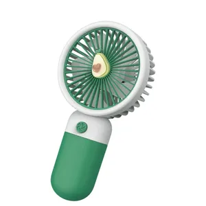 Mini ventilateur de bureau portable rechargeable avec support pour téléphone