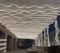 Ceiling Drapes with Light Tulle Wedding Ceiling Drapes S-Shaped LED Fabric Ceiling Decorations