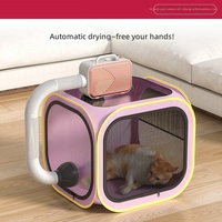 Séchoir pour animaux de compagnie automatique mains libres pour le bain et le séchage des poils de chats et chiens toutes saisons