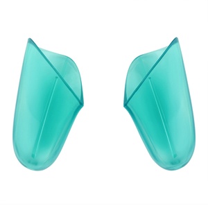 EXtremeRate Clear Emerald Green Replacement Handle Grips Case Cover DIY Hand Grip Housing Shell for <b>Switch</b> Pro Controller - Product Image 1