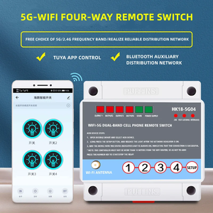 Không dây điều khiển từ xa chuyển đổi AC220V 5gwifi thông minh phổ điều khiển bốn chiều hẹn giờ kiểm soát tối đa <span class=keywords><strong>10A</strong></span> hiện tại - Product Image 4