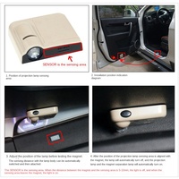 Personalizado inalámbrico HD 3D Ghost Shadow LED Logo Proyector Auto Welcome Lights para puertas de automóviles 6V/12V Condición Nuevo producto