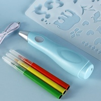 Stylo pulvérisateur de peinture électrique Tenwin 8084 à base d'eau, sans fil, rechargeable, aérographe, ensemble de marqueurs d'art graffiti pour enfants, emballé