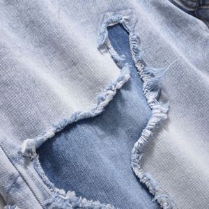 New High Street Vintage Fashion Jeans Estilo Instagram Costura Agujero en el suelo Pantalones de calle lavables - Product Image 5