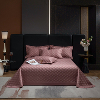 Sprei sutra seri Lyocell warna Solid
