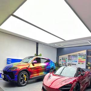 Boîte à lumière LED 3CCT personnalisée à intensité variable Systèmes de plafond extensible à film souple ignifugé UV pour la beauté et l'entretien de la voiture - Product Image 6