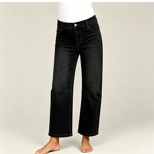 <span class=keywords><strong>Jean</strong></span> de maternité doux pour <span class=keywords><strong>femme</strong></span>, taille haute, en denim extensible, style décontracté et confortable pour le quotidien - Product Image 1