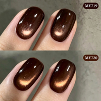 BORN PRETTY Factory OEM 10ml Deep Espresso Brown Cat Eye Gel Polish Super Shine Winer Cateye Magnetic Gel Varnish for Nail Salon