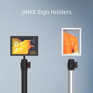 自立磁気ステンレス鋼アクリルパウダーコーティングA4フレームスタンションサインホルダーキューバリア広告 - Product Image 4