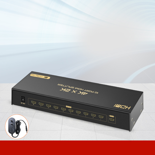 High Quality Black 4K*2K HDMI Splitter Switcher 1*4 1x8 HDMI Splitter 4k 8 Port