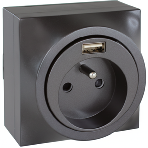 DUNE Vulcain 2P + T Smart Power Socket Plug combinado con USB a Socket - Product Image 1