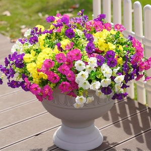 Ramo de Eucalipto y Gloriosas Artificiales de 30cm-100cm de Altura, Simulación Realista, Decoración para Exteriores, Accesorios de Fotografía - Product Image 1