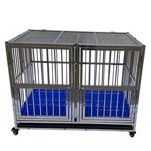 Chien Chenils Cages Pliable Adulte Vente Grands Chiens En Plein Air Fort En Acier Inoxydable Fermé Fil Métallique Pliant Caisse Cage Pet