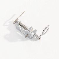 YUKK # Kit de 3 pieds presseurs en fer argenté de haute qualité pour machine à coudre domestique, pour tressage, point invisible et reprise de tissu