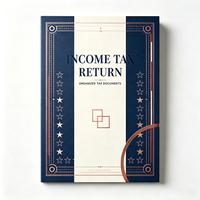 Carpeta de Archivo de Impuestos UIOWIO Personalizada, Carpeta Organizadora de Impuestos para Mantener los Archivos de Impuestos y Documentos Organizados
