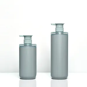 Best Selling Shower Gel Bottle 500ml 750 ml Matte Blue Shampoo Bathroom Lotion Pump Bottle Plastic Set For Men