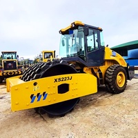 Compacteur de sol XS223J 22 tonnes reconditionné avec système de vibration optimisé pour les tâches de renforcement des fondations des routes urbaines