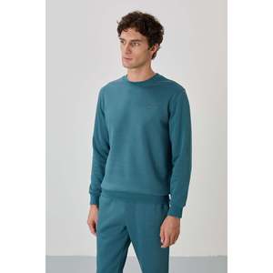 Ensemble de survêtement pour homme Air Jones en coton brossé vert forêt, tissu 3 fils, confortable et élégant pour le sport - Product Image 2
