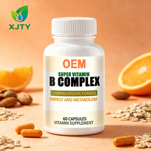 วิตามินบีรวม XJTY Nature สำหรับผู้ใหญ่ ผสมวิตามินซีในรูปแบบแคปซูล ช่วยเสริมสร้างการผลิตพลังงาน ให้ประโยชน์ต่อการต้านอนุมูลอิสระ และเสริมสร้างภูมิคุ้มกัน - Product Image 1