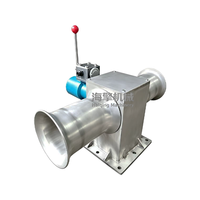 Winch Jangkar Hidrolik Dua Roda 2 Ton 16Mpa, Windlass Jangkar Kapal 15KW 5-160r/min Bahan Stainless Steel Untuk Kapal Nelayan