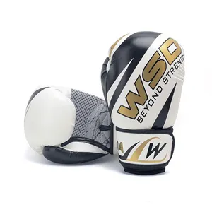 Muay Thai Luva De Boxe 10Oz <span class=keywords><strong>12</strong></span> <span class=keywords><strong>Oz</strong></span> cuero de alta calidad Mma boxeo lucha <span class=keywords><strong>guantes</strong></span> de entrenamiento - Product Image 1