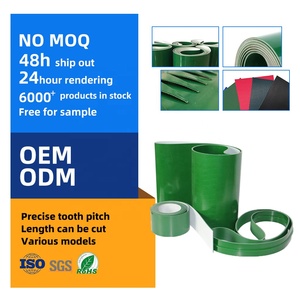 Fabricante de Bandas <span class=keywords><strong>Transportadoras</strong></span> de Caucho PU PVC de Grado Alimenticio para la Industria Agrícola, Color Blanco y Azul, Superficie Rugosa - Product Image 1