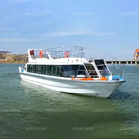Bateau de transport de passagers fluvial et maritime de 16 m, 60 places, bateau-taxi, ferry, bateau rapide, bateau touristique à cabine à vendre
