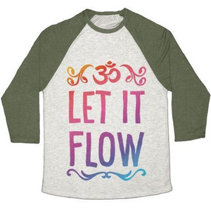 Maglietta da baseball unisex Tri-Blend Let IT Flow Yoga - Product Image 5