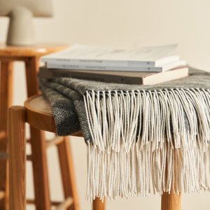 Manta súper suave de lana de cordero 75%, manta de lana de <span class=keywords><strong>yak</strong></span> 25%, suave, cálida, orgánica para ropa de cama de invierno, sofá decorativo - Product Image 3