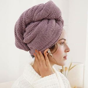 Serviette de séchage capillaire haut de gamme pour la maison, double couche anti-frisottis, anti-casse, séchage rapide, mains libres, style tissage uni - Product Image 1