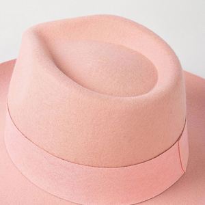 Sombrero Fedora de Fieltro de Lana Australiana 100% Personalizado, Rígido, de Ala Ancha y Lisa, para Adultos, para Fiestas, Pesca, Actividades al Aire Libre, Negocios, Casual - Product Image 4