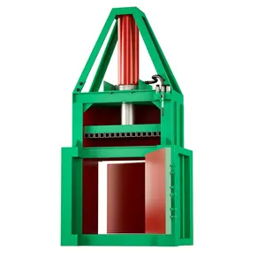 old clothes plastic bottles metal and other items Vertical single cylinder hydraulic high speed baler Cardboard