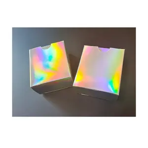 CB-77 Strong soft folding card Recycled Hologram Packaging Paper Tea soap Gift Box cardboard boxes for packaging
