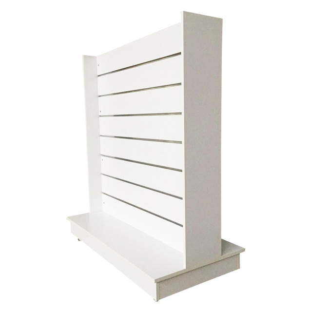 Keway Retail Store Simple Modern 18mm MDF Slatwall Display Shelf