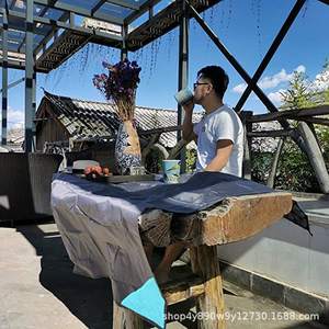 ผ้าห่มกลางแจ้ง WOQI ขนาด 71x55 นิ้ว รูปทรงสี่เหลี่ยมผืนผ้า ทำจากไนลอน กันทราย ใช้ปูปูนสำหรับตั้งแคมป์ ชายหาด เดินป่า ท่องเที่ยว สีฟ้าพีค็อก - Product Image 1